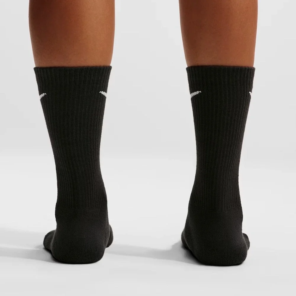 Nike Everyday Elevated Crew Socks Unisex L Black New With Tags